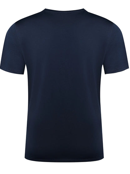 Herr T-shirt 100% Bomull – Andas, Kortärmad O-hals Topp för Resor och Sommar