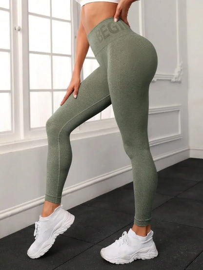 Booty Lifting Hög Midja Yoga Leggings för Kvinnor