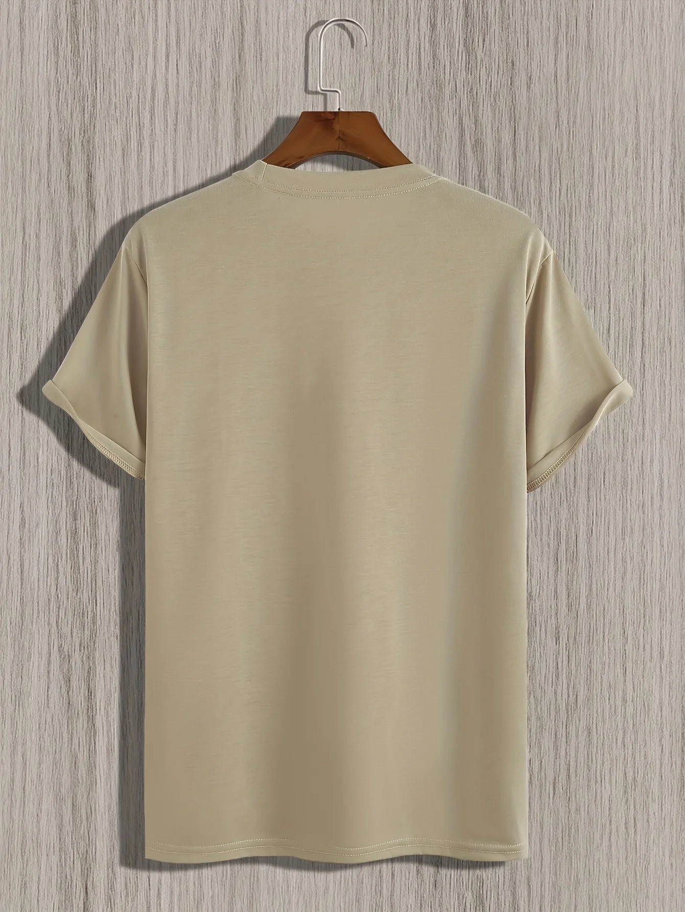 Herr T-shirt 100% Bomull – Andas, Kortärmad Casual Topp för Alla Årstider, Maskintvättbar