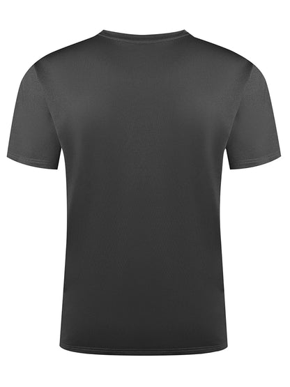 Herr T-shirt 100% Bomull – Andas, Kortärmad O-hals Topp för Alla Årstider