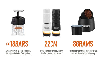 Cafelffe 3-in-1 Portable Coffee Machine 