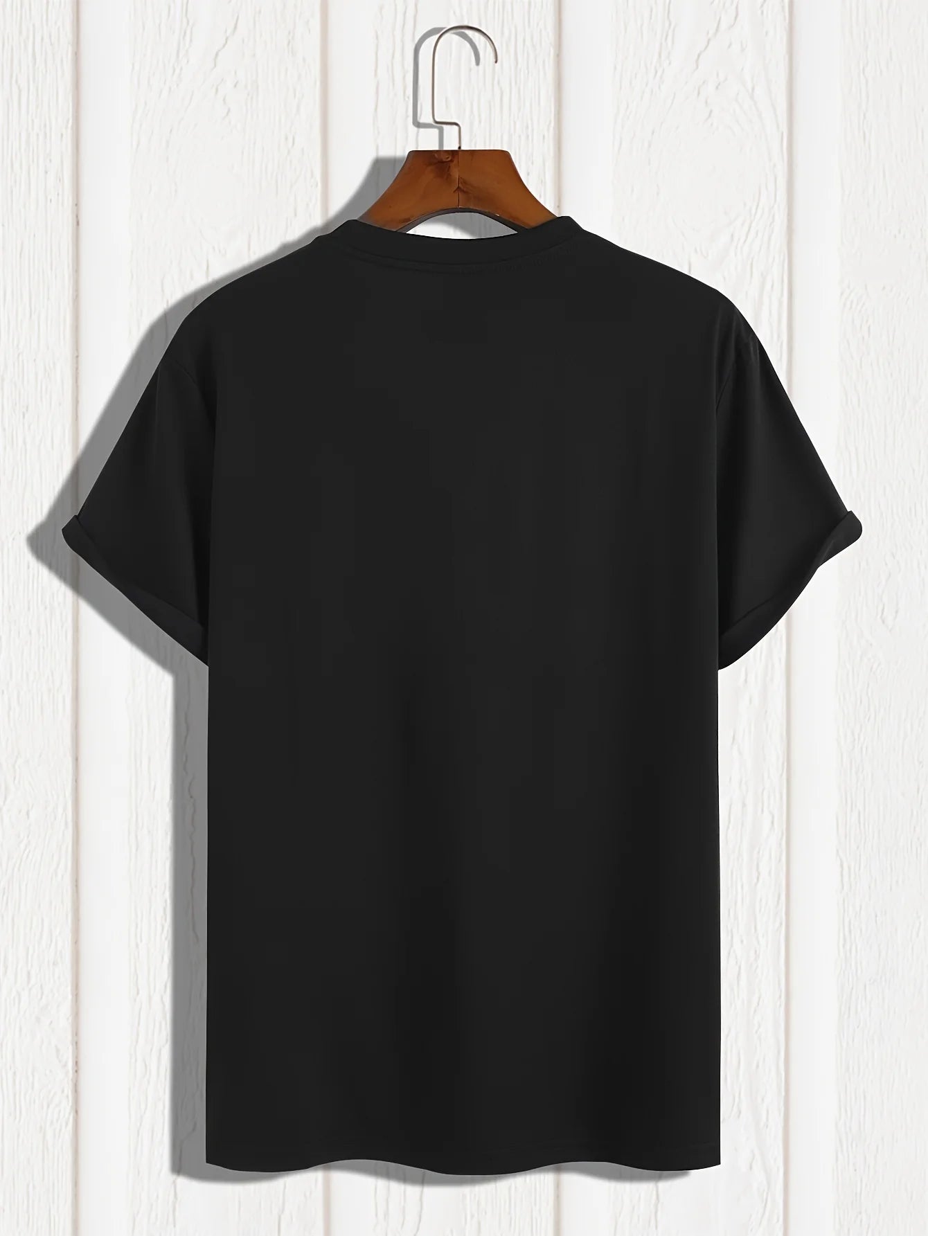 Herr T-shirt 100% Bomull – Andas, Kortärmad Casual Topp för Alla Årstider, Maskintvättbar