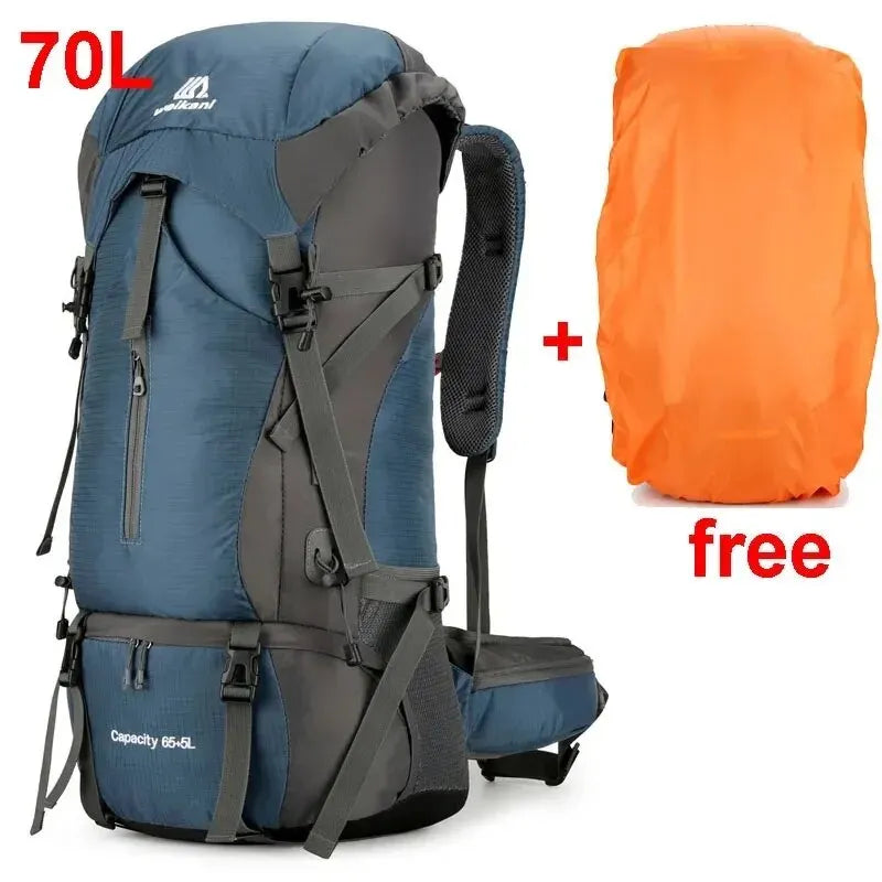 ryggsäck nylon Vattentät för camping och vandring – med regnskyddPerfekt för resor, bergsklättring och utomhusäventyr för män